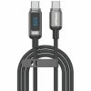 Дата кабель Amaya 326CC Type-C to Type-C 100W (1.2m) Black