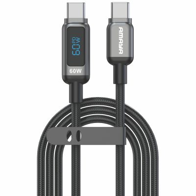 Дата кабель Amaya 326CC USB-C → USB-C 100W (1.2 м) Black
