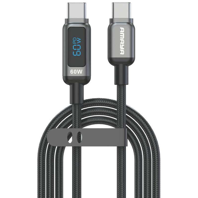 Дата кабель Amaya 326CC USB-C → USB-C 100W (1.2 м) Black
