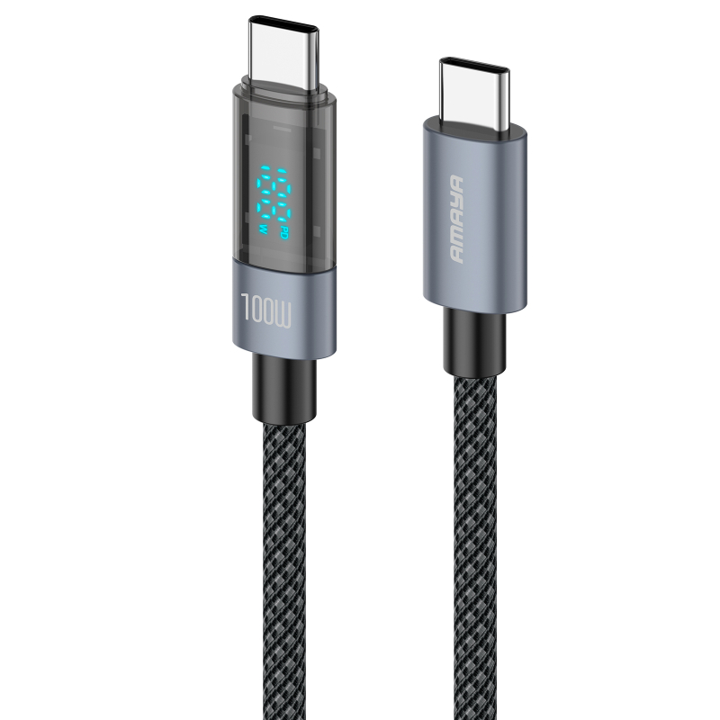 Дата кабель Amaya 50CC USB-C → USB-C 100W (1.5 м) Black