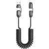 Дата кабель Amaya ACD-330 4in1 Type-C/USB to Lightning/Type-C 240W (2m) Black