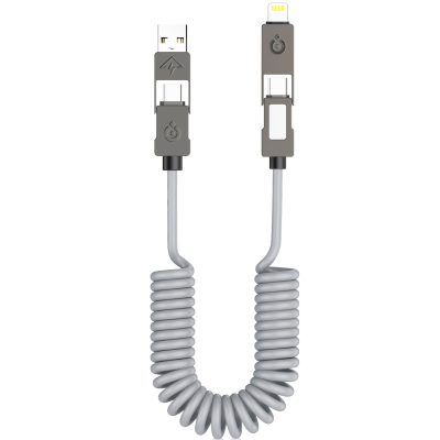 Дата кабель Amaya ACD-340 4in1 USB-C/USB to Lightning/USB-C 240W (2 м) Gray