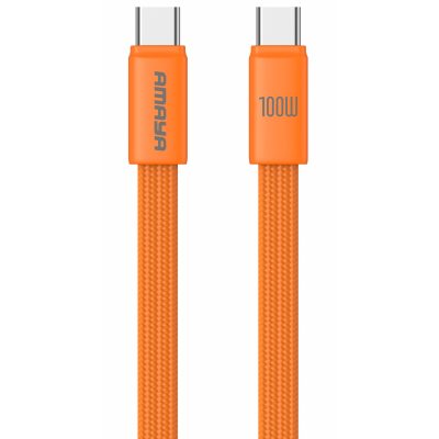 Дата кабель Amaya 317CC Type-C to Type-C 100W (1.2m) Orange