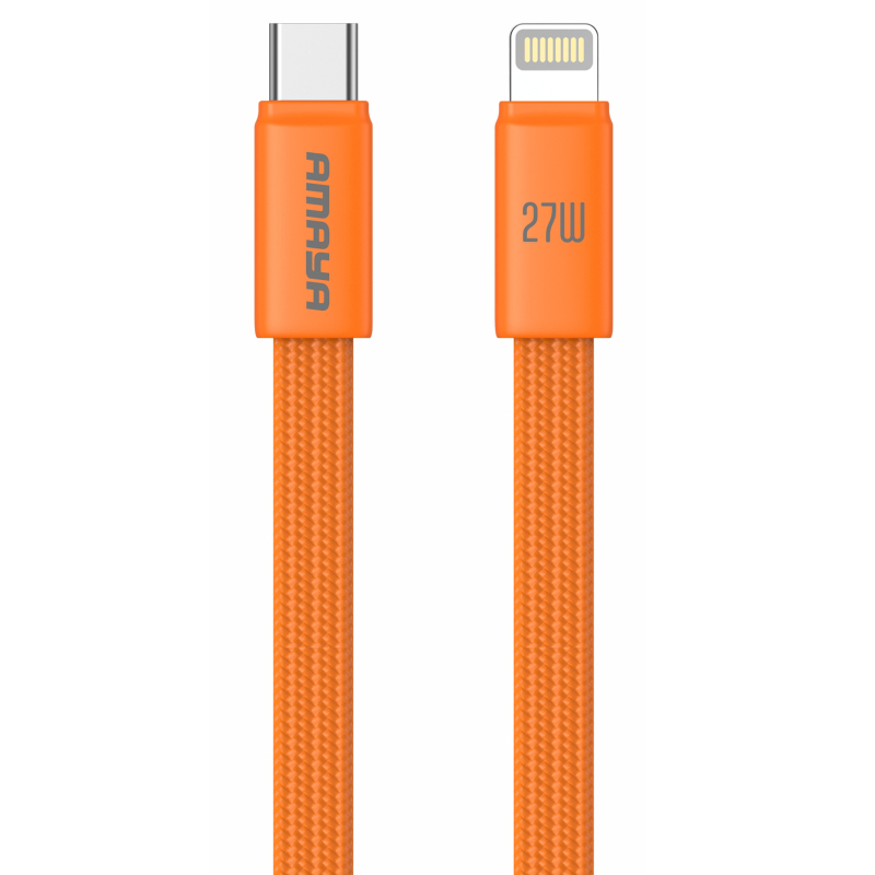 Дата кабель Amaya 317CL USB-C → Lightning 27W (1.2 м) Orange