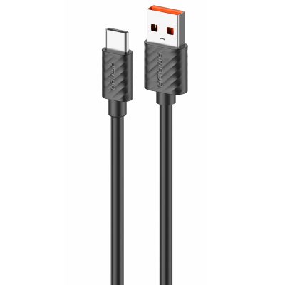 Дата кабель Amaya C77 USB to USB-C 3 А (1 м) Black
