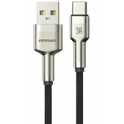 Дата кабель Amaya 310C USB to USB-C 3 А (1 м) Brown