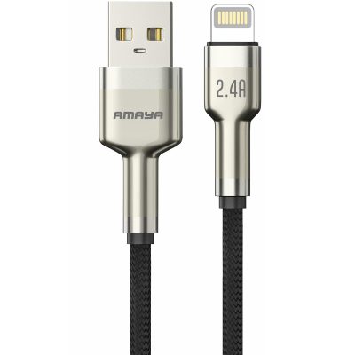 Дата кабель Amaya 310L USB to Lightning 2.4 А (1 м) Brown