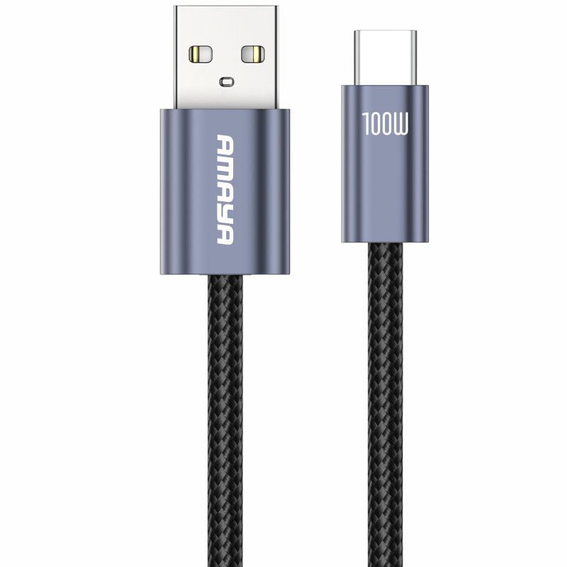 Дата кабель Amaya 61C USB to USB-C 100W (1 м) Gray