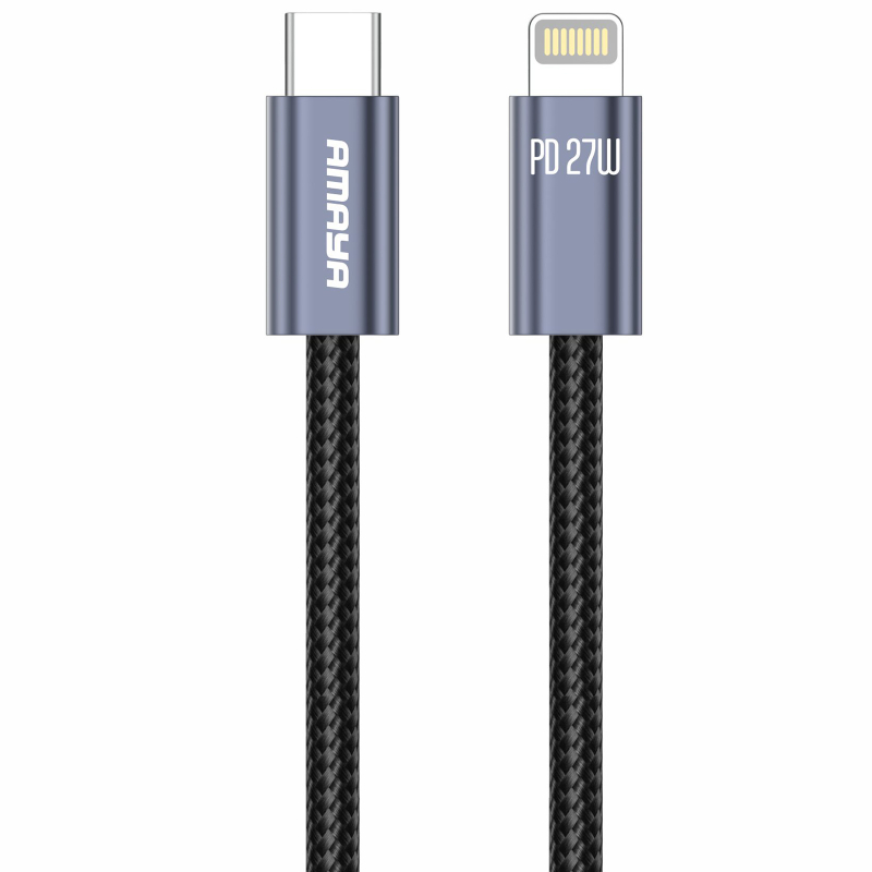 Дата кабель Amaya 61CL USB-C → Lightning 27W (1 м) Gray