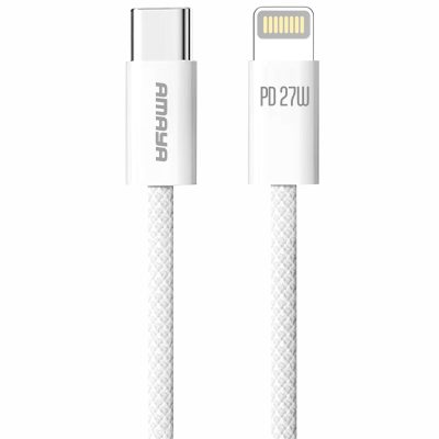 Дата кабель Amaya 64CL USB-C → Lightning 27W (1 м) White
