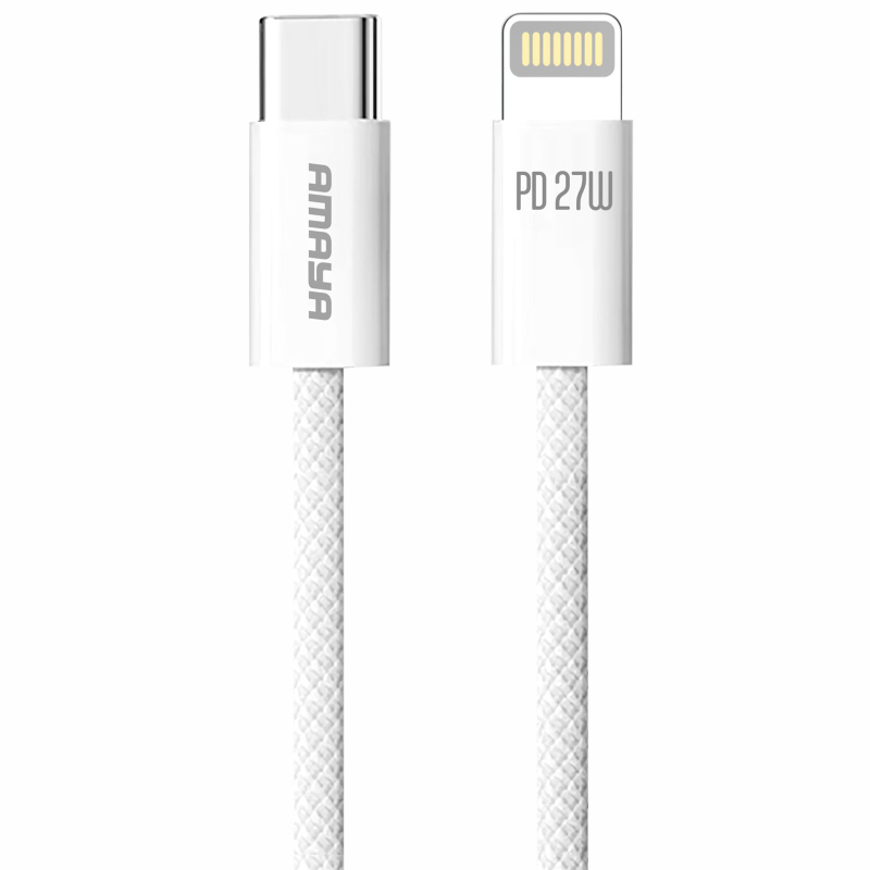 Дата кабель Amaya 64CL USB-C → Lightning 27W (1 м) White