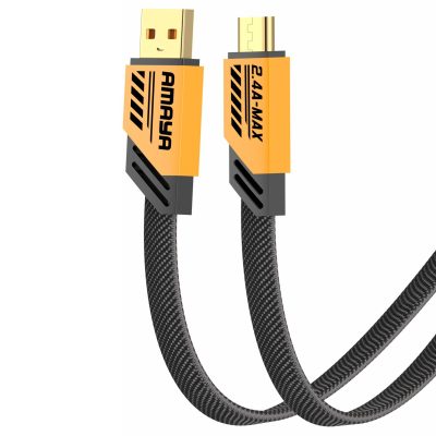 Дата кабель Amaya M33 USB to Micro-USB 2.4 А (1.2 м) Yellow