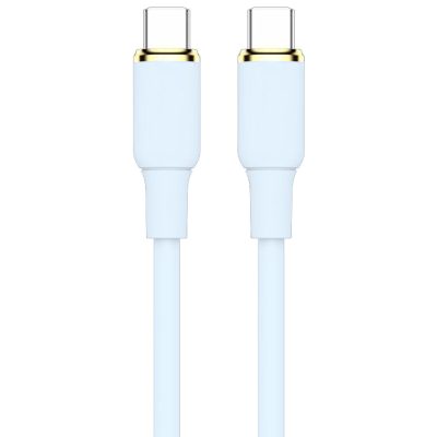 Дата кабель Amaya 89CC Type-C to Type-C 60W (1m) Blue