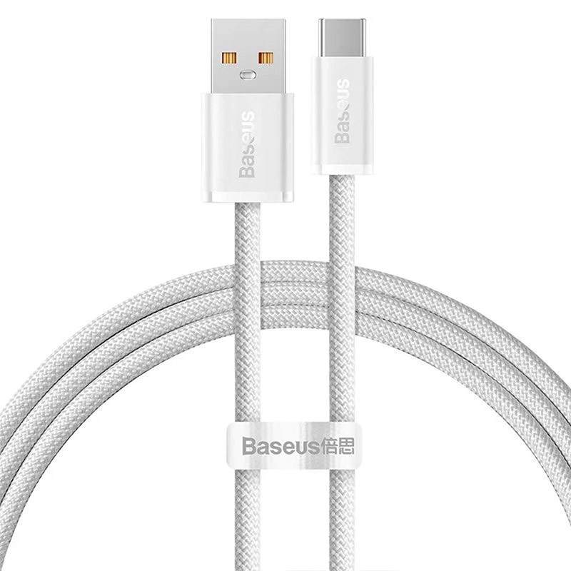 Дата кабель Baseus Dynamic Series USB to USB-C 100W (2 м) (CALD00070) White
