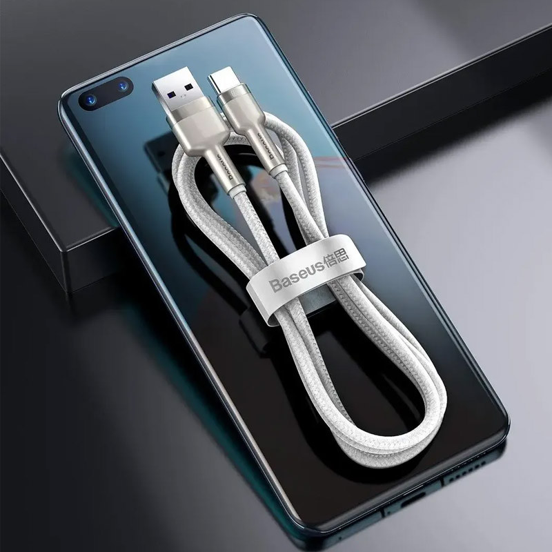 Дата кабель Baseus Cafule Metal USB to USB-C 66W (1 м) (CAKF00010)
