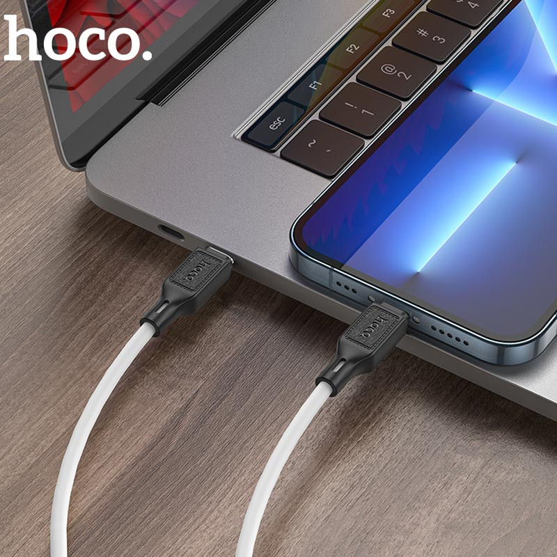 Дата кабель Hoco X90 Cool silicone USB-C → Lightning 20W (1 м)