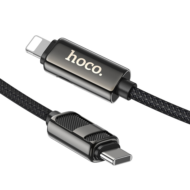 Дата кабель Hoco U137 Line with display USB-C → Lightning 27W (1.2 м) Black