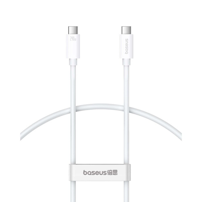 Дата кабель Baseus Superior 2 USB4 Full-Function USB-C → USB-C 240W (1.8 м) (P10365200211-05) Moon White
