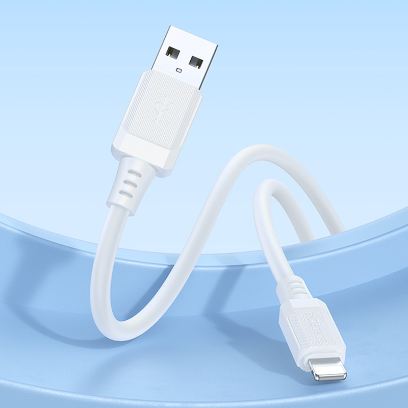 Дата кабель Borofone BX115 Lotto USB to Lightning 2.4 А (1 м) White