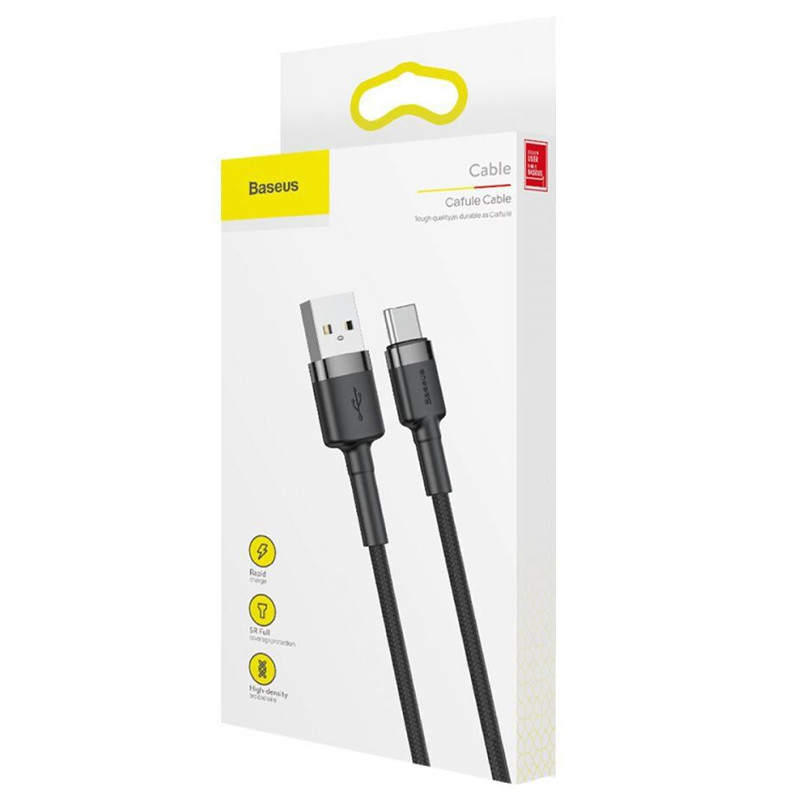 Дата кабель Baseus Cafule USB to USB-C Cable 2 А (2 м) (CATKLF-C)