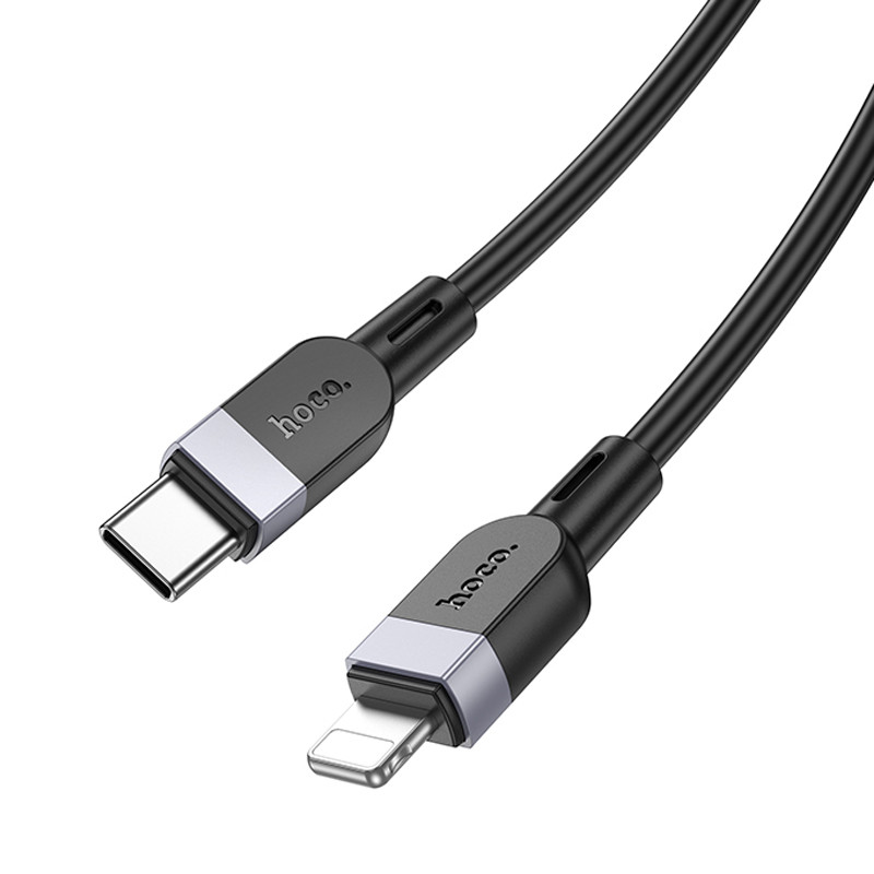 Дата кабель Hoco X109 Energy silicone USB-C → Lightning (1 м) Black