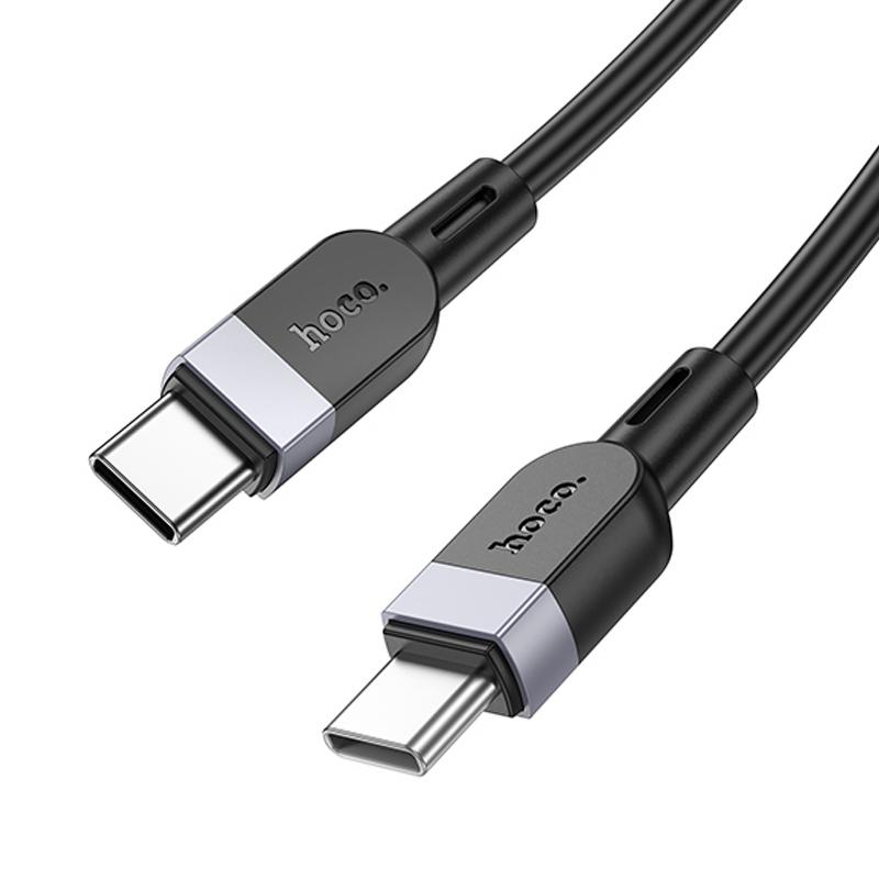 Дата кабель Hoco X109 Energy silicone USB-C → USB-C 60W (3 м) Black