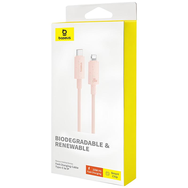 Дата кабель Baseus Habitat Series Fast Charging USB-C → Lightning 20W (2 м) (P10360201) Wheat Pink
