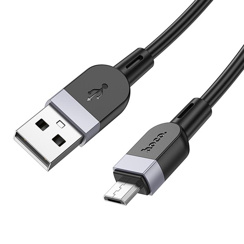 Дата кабель Hoco X109 Energy silicone USB to Micro-USB (3 м) Black