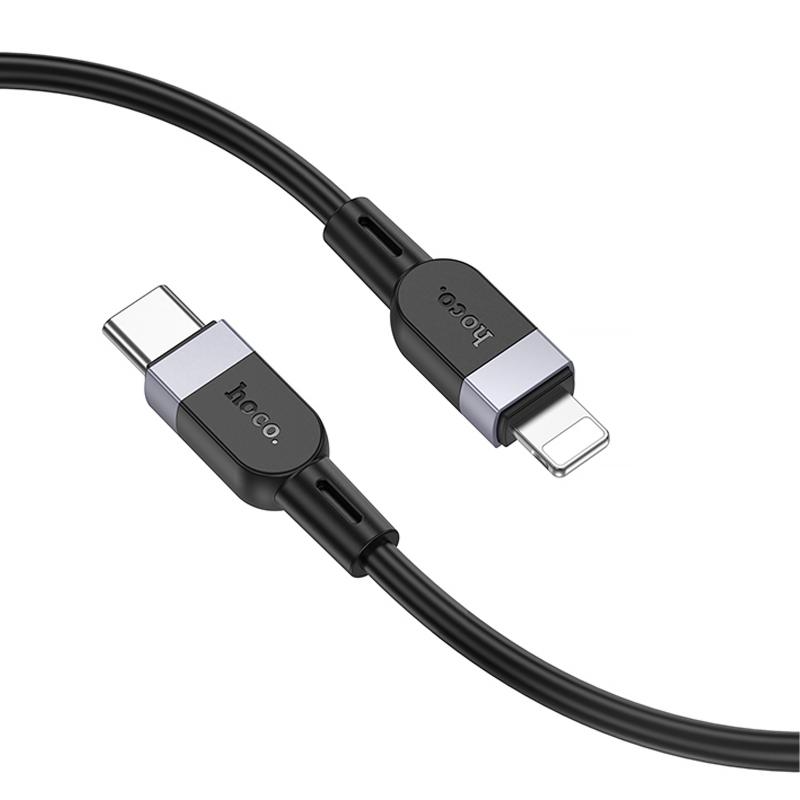 Дата кабель Hoco X109 Energy silicone USB-C → Lightning (2 м) Black
