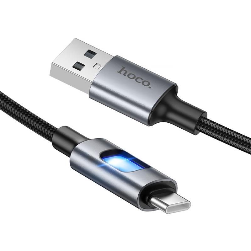 Дата кабель Hoco U144 USB to USB-C 3 А (1.2 м) Black