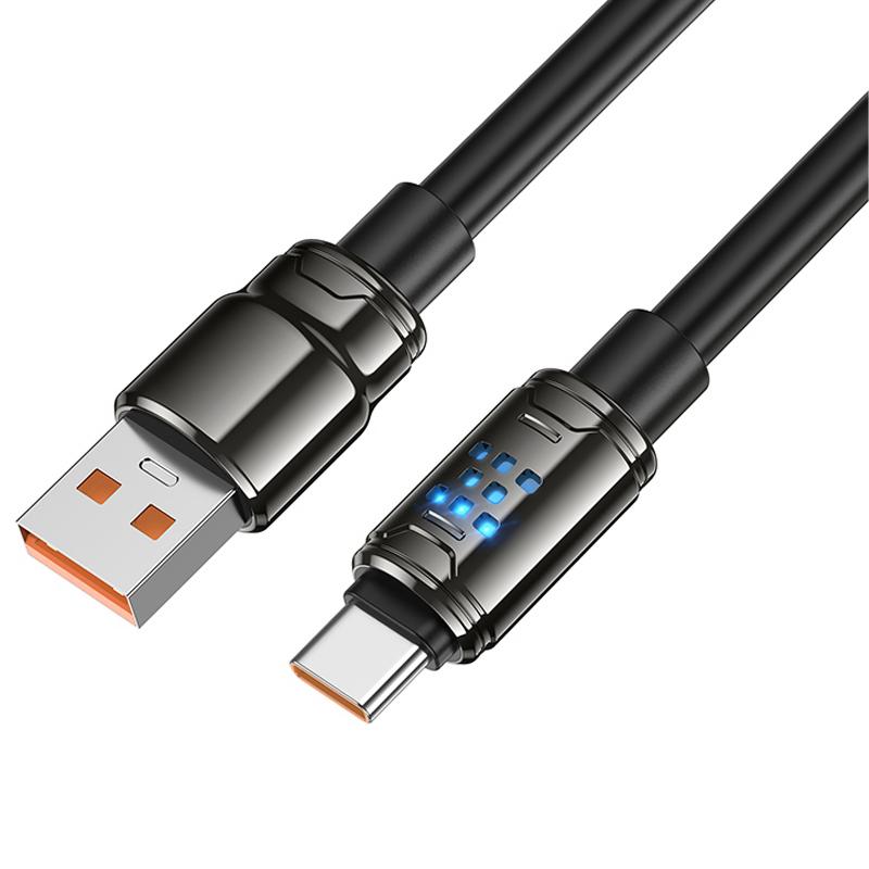 Дата кабель Hoco U143 Joy USB to USB-C 5 А (1.2 м) Black