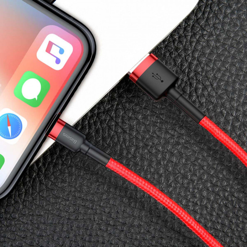 Дата кабель Baseus Cafule USB to Lightning 1.5 А (2 м) (CALKLF-C)