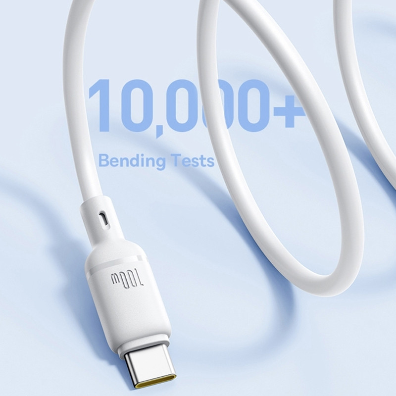 Дата кабель Baseus Silky Series OS Fast Charging USB to USB-C 100W (1 м) (P10377703)