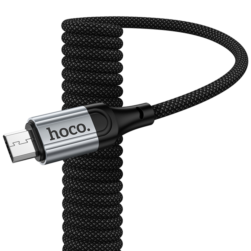 Дата кабель Hoco X121 Nuevo USB to Micro-USB 2.4 А (1.5 м) Black