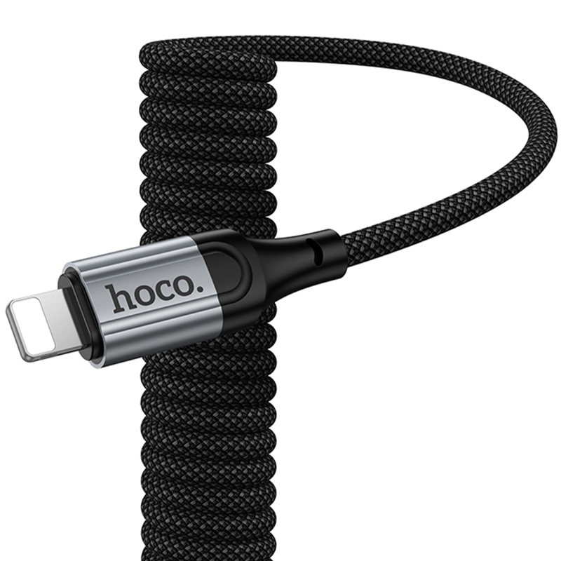 Дата кабель Hoco X121 Nuevo USB to Lightning 2.4 А (1.5 м) Black
