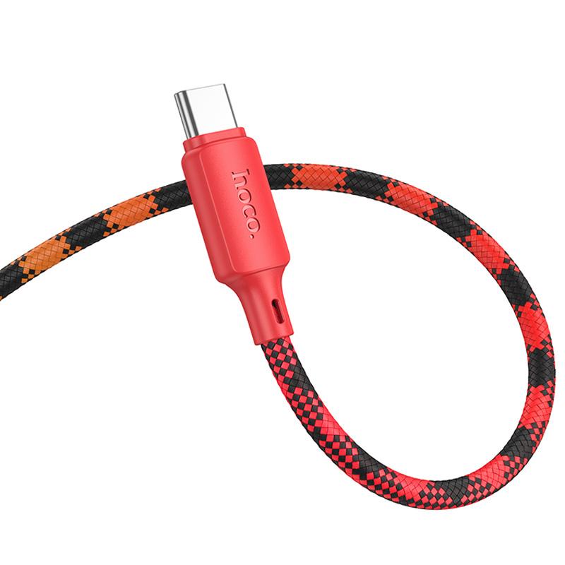 Дата кабель Hoco X116 Meridian USB-C → USB-C 60W (1 м) Gradient Red Mix
