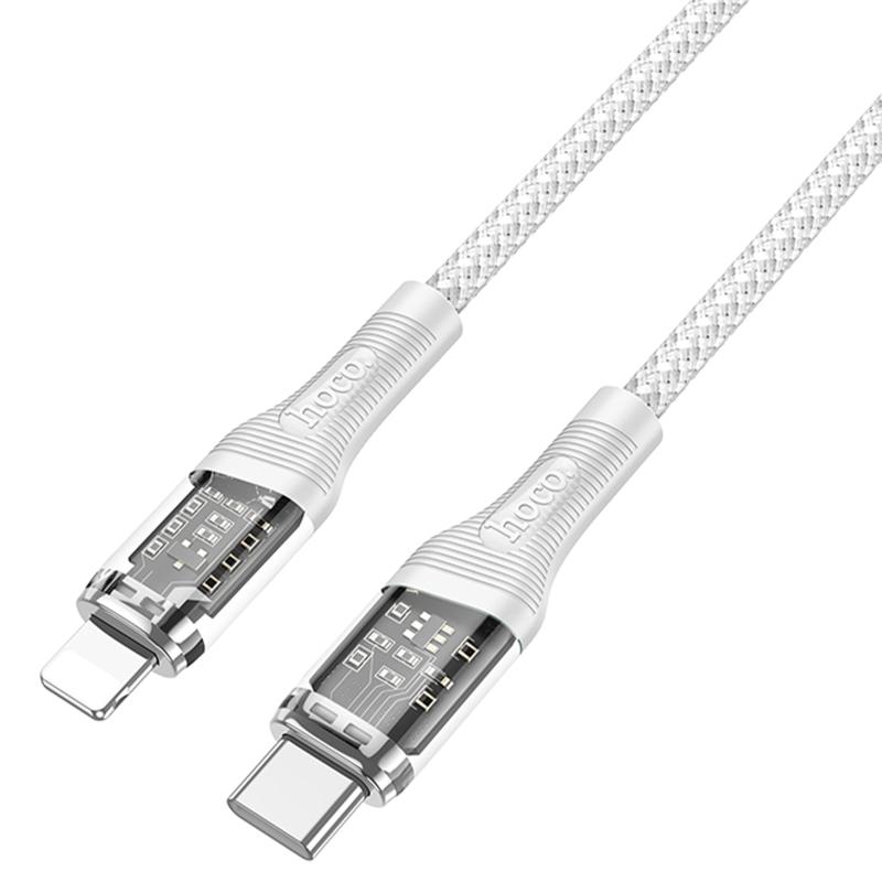 Дата кабель Hoco U111 Discovery Edition USB-C → Lightning 27W (1.2 м) Grey