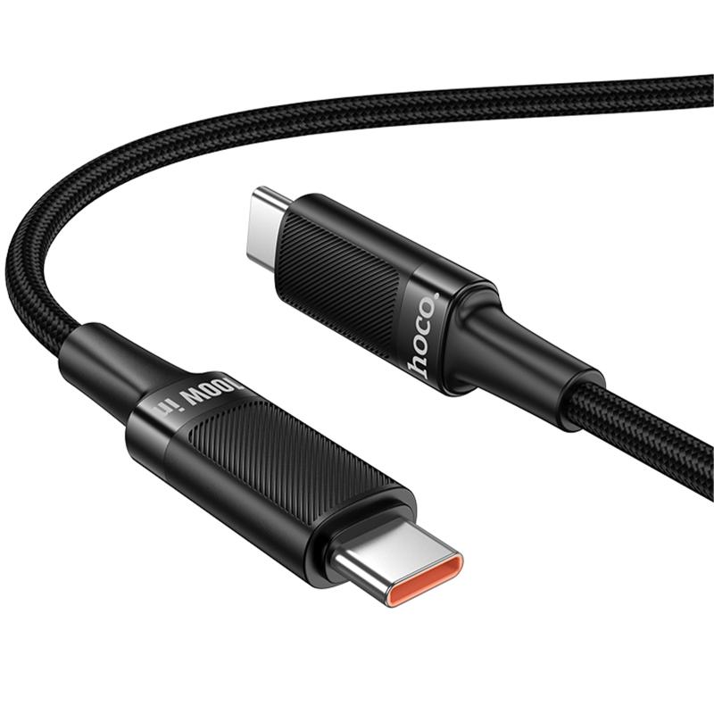 Дата кабель Hoco U153 Extreme USB-C → USB-C 100W (1.2 м) Black
