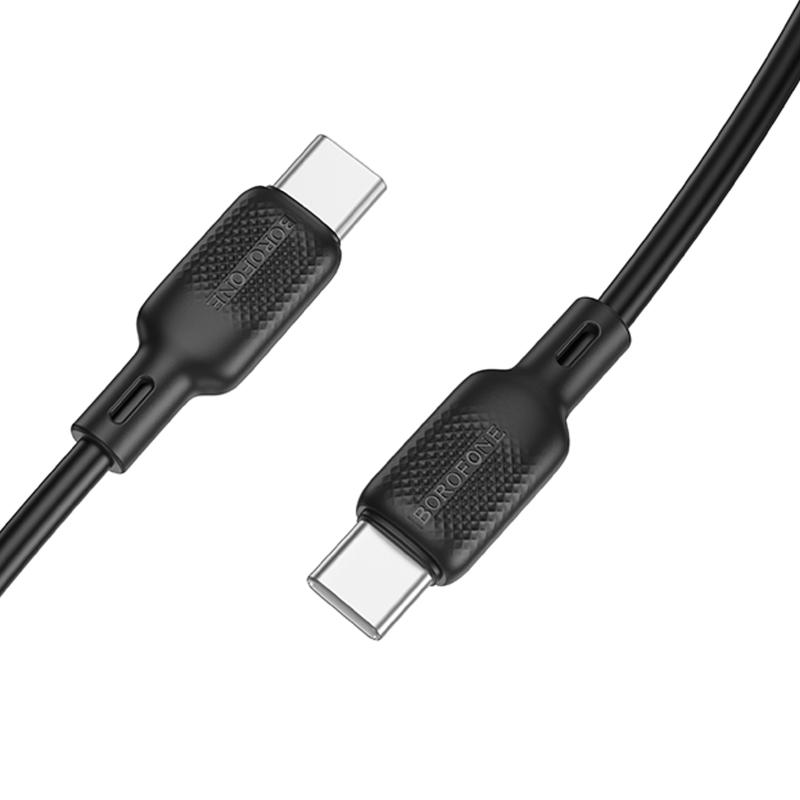 Дата кабель Borofone BX113 Lenny USB-C → USB-C 60W (2 м) Black