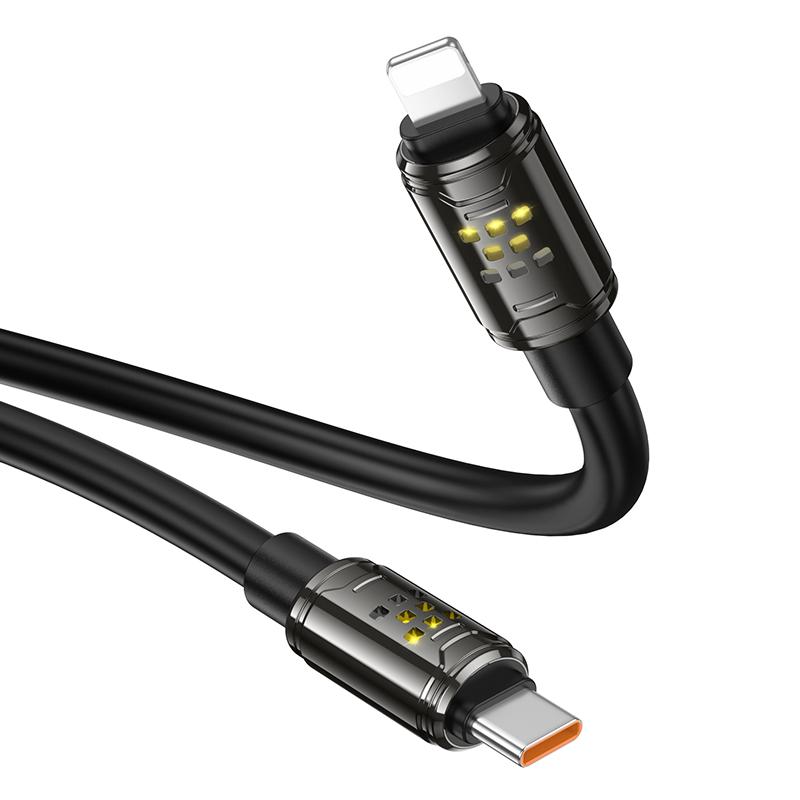 Дата кабель Hoco U143 Joy USB-C → Lightning 27W (1.2 м) Black