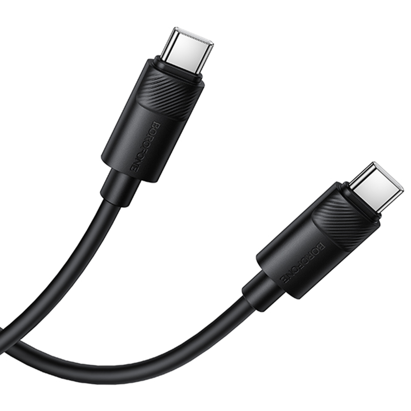 Дата кабель Borofone BX123 Leya USB-C → USB-C 60W (1 м)