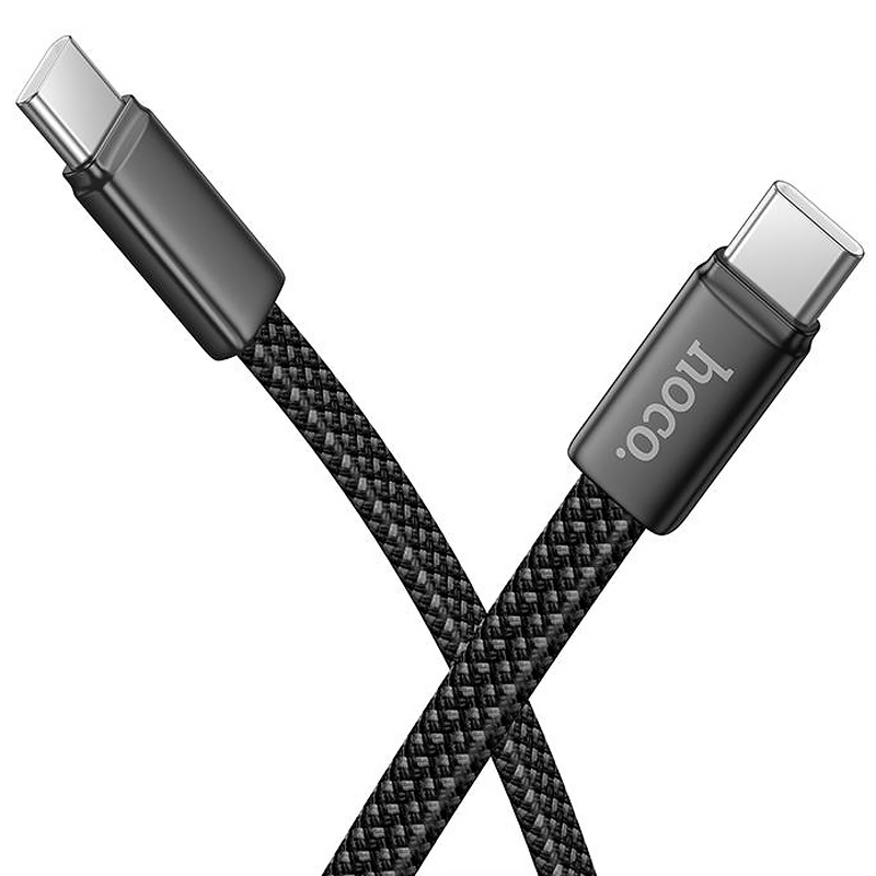 Дата кабель Hoco X125 Exceso USB-C → USB-C 60W (1 м) Black