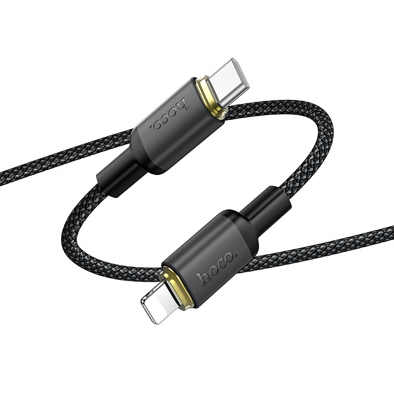 Дата кабель Hoco X128 Benefit USB-C → Lightning 30W (1 м) Black