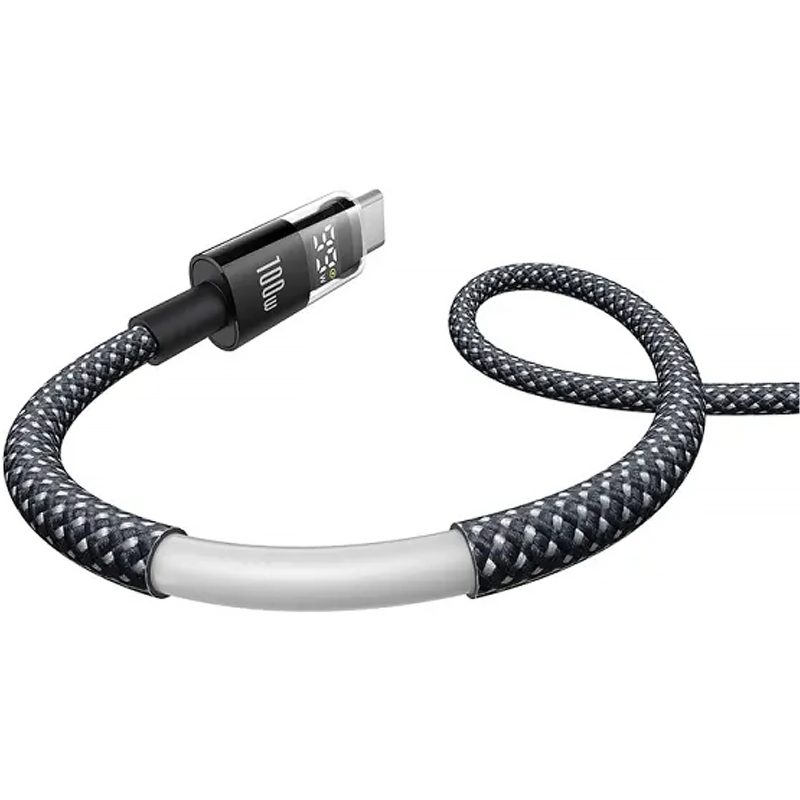 Дата кабель Baseus Display 2 USB-C → USB-C 100W (2 м) (P10382702) Cosmic Black