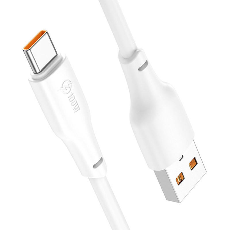 Дата кабель Hoco X93 Force USB to USB-C 100W (1 м) White