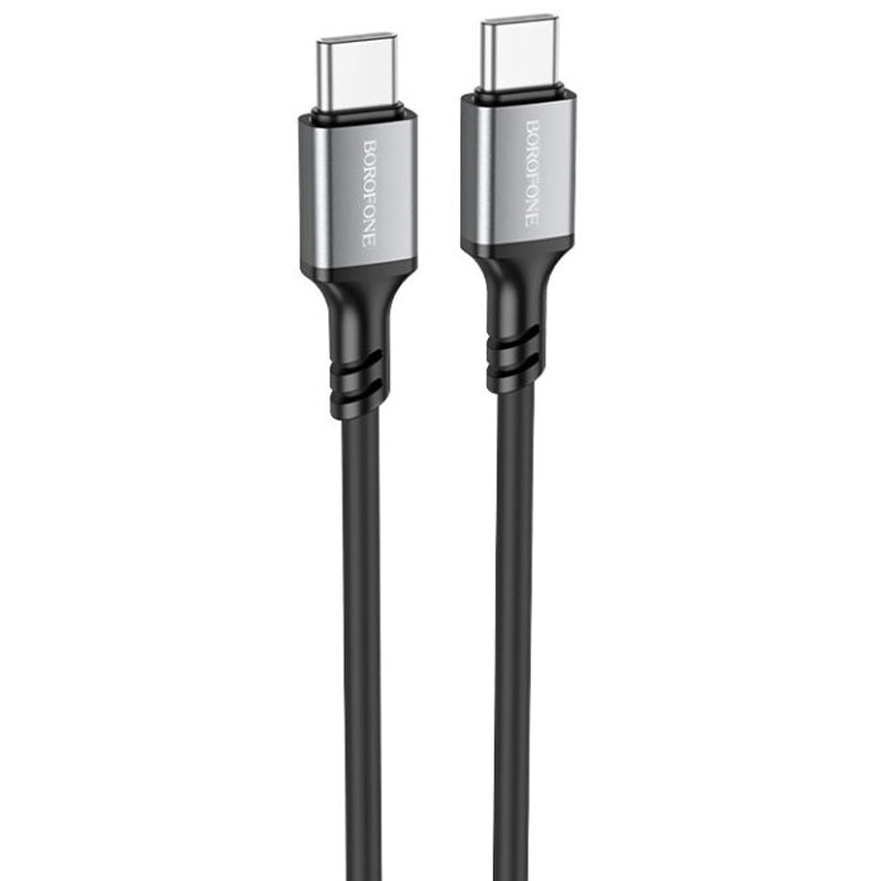 Дата кабель Borofone BX83 Famous PD 60W USB-C → USB-C (1 м) Black