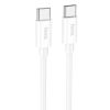 Дата кабель Hoco X87 Magic Type-C to Type-C PD 60W (1m) White