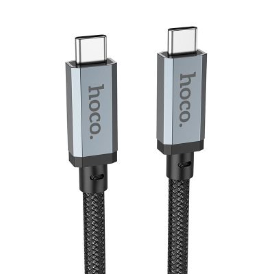 Дата кабель Hoco US05 USB-C → USB-C 100W USB4 40Gbps (1 м) Black