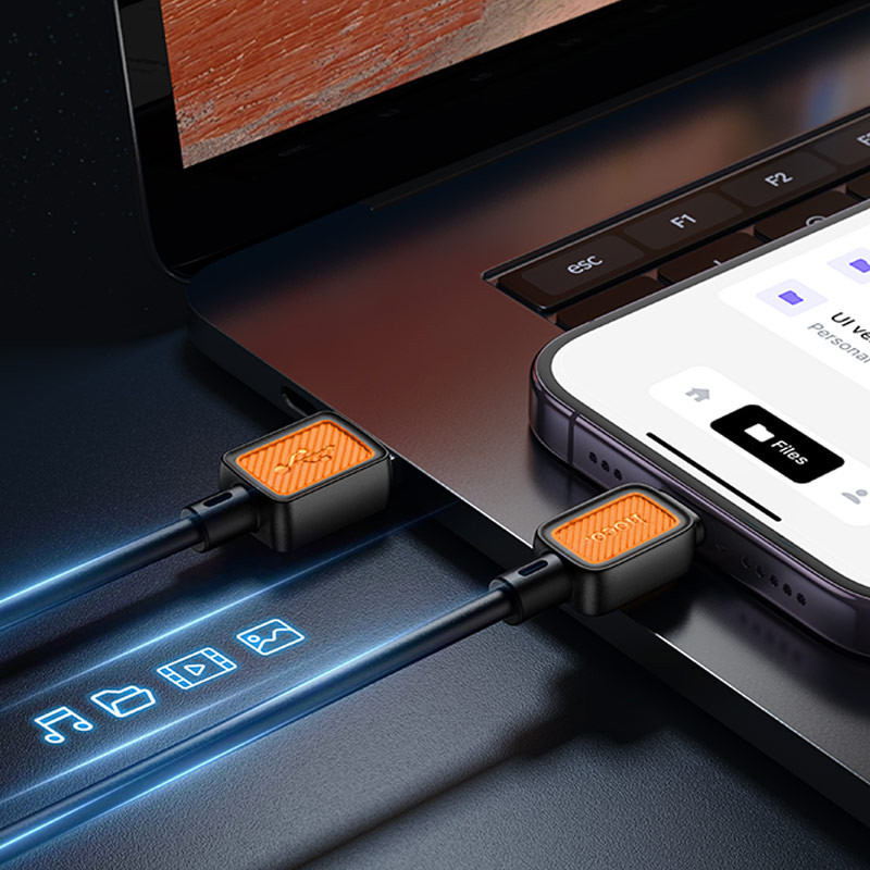 Дата кабель Hoco X108 Benefit USB to Lightning 2.4 А (1 м)