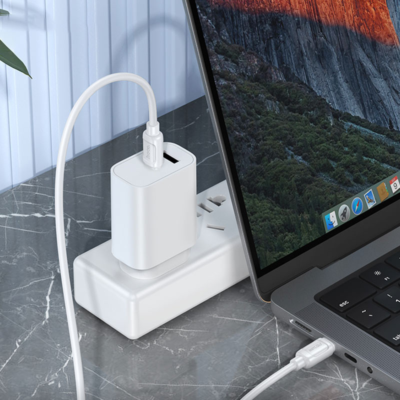 Дата кабель Hoco X115 Surpass USB-C → USB-C 240W (1 м) White